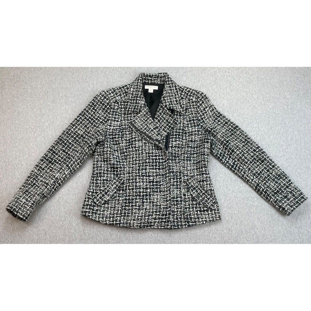 Coldwater Creek Jacket Womens 10 Twill Lined Long Sleeve